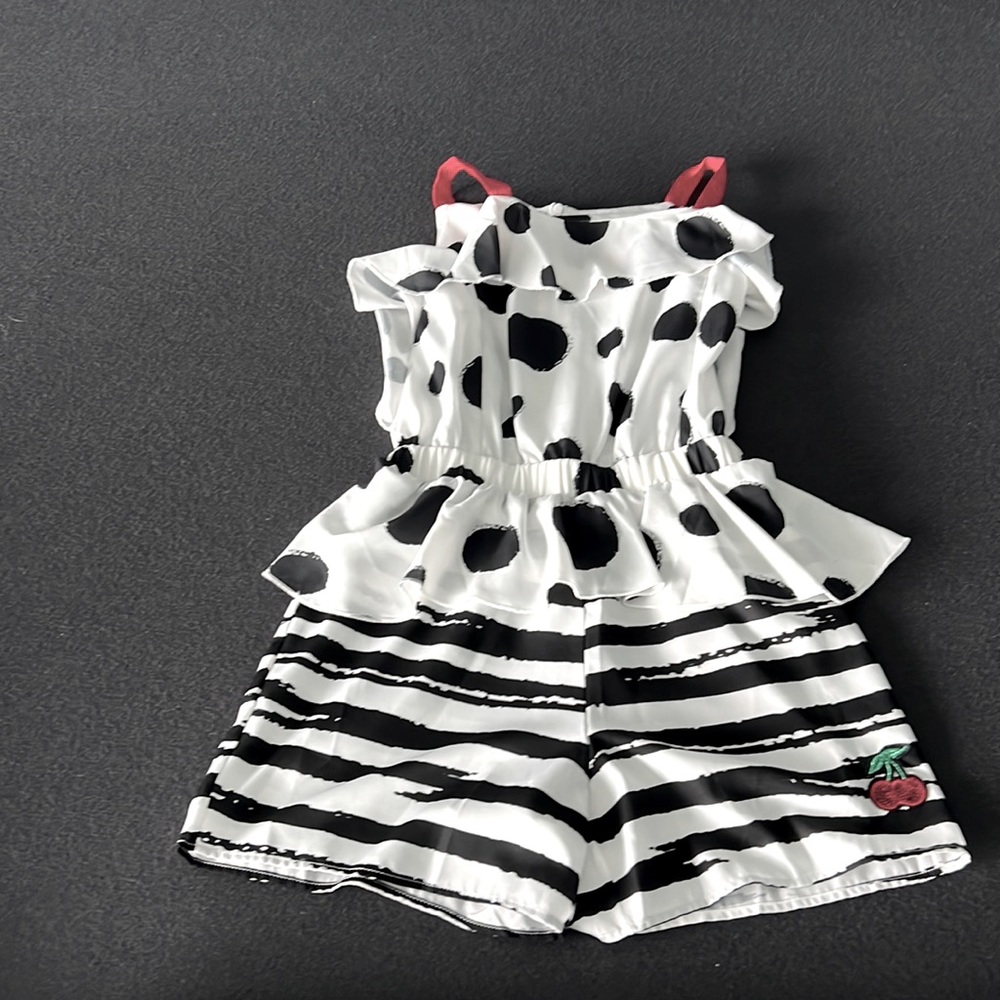 Girls romper worn once